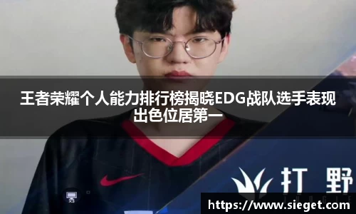 王者荣耀个人能力排行榜揭晓EDG战队选手表现出色位居第一
